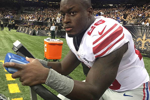 Football Player sitting